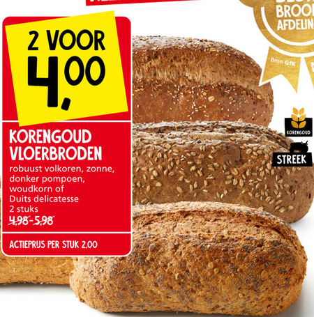 Korengoud   brood folder aanbieding bij  Jan Linders - details