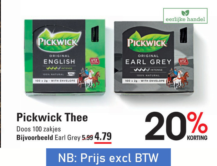 Pickwick   thee folder aanbieding bij  Sligro - details