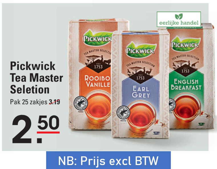 Pickwick   thee folder aanbieding bij  Sligro - details