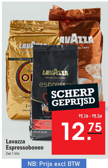 Lavazza   koffiebonen folder aanbieding bij  Sligro - details