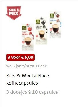 La Place   koffiecups folder aanbieding bij  Jumbo - details