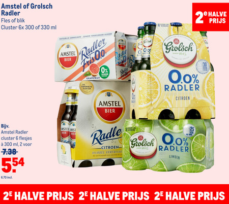 Grolsch   radler bier folder aanbieding bij  Makro - details