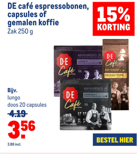 Douwe Egberts   koffie, koffiecups folder aanbieding bij  Makro - details