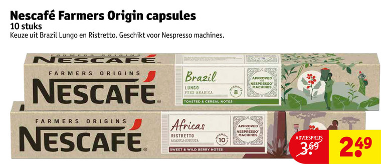 Nescafe   koffiecups folder aanbieding bij  Kruidvat - details