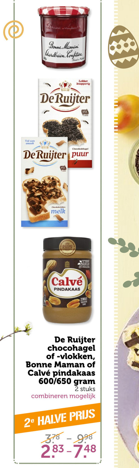 Calve   jam, pindakaas folder aanbieding bij  Coop - details