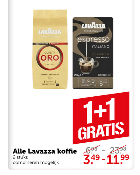 Lavazza   koffie, koffiebonen folder aanbieding bij  Coop - details