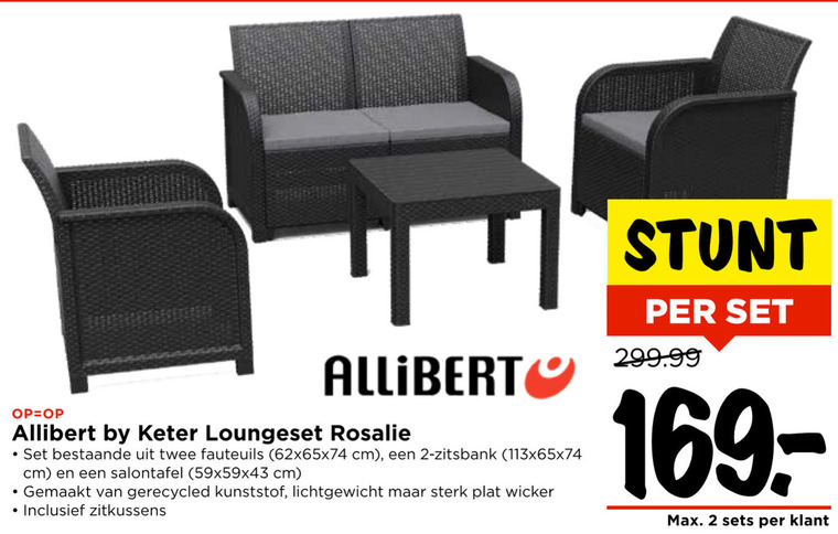 Allibert   loungeset folder aanbieding bij  Vomar - details