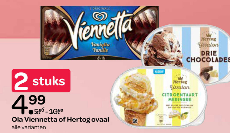 Ola Viennetta   ijsspecialiteit, ijstaart folder aanbieding bij  Spar - details