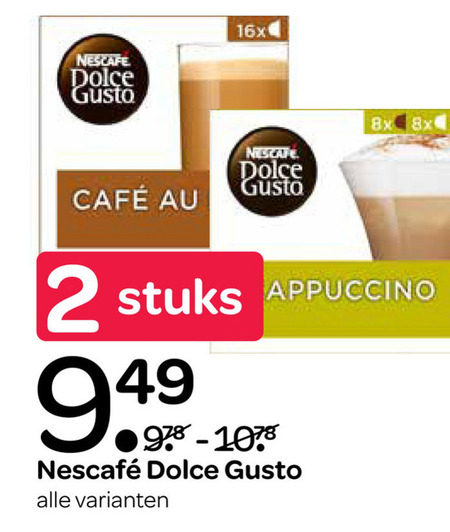 Nescafe   dolce gusto capsules folder aanbieding bij  Spar - details