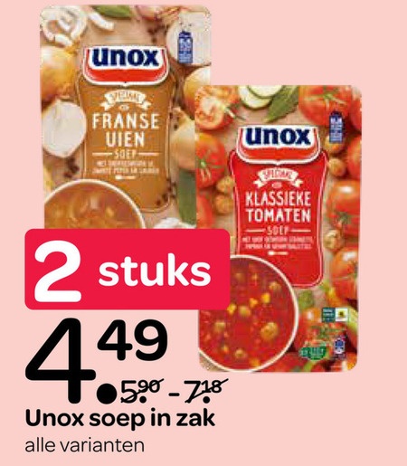 Unox   soep folder aanbieding bij  Spar - details