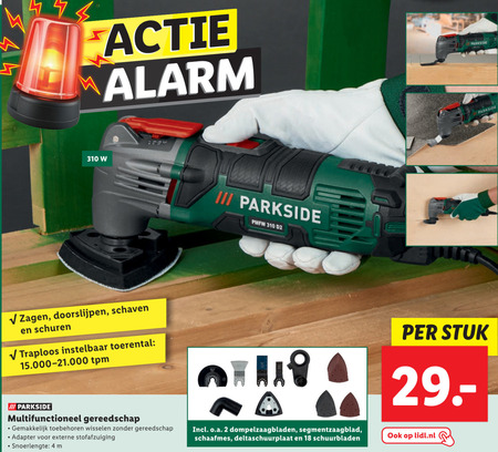 Parkside   multitool folder aanbieding bij  Lidl - details