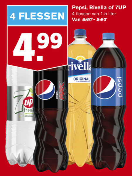 7-Up   cola, frisdrank folder aanbieding bij  Hoogvliet - details