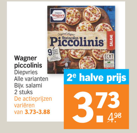 Wagner   diepvriespizza folder aanbieding bij  Albert Heijn - details