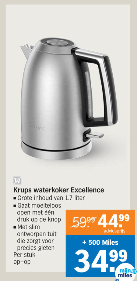 Krups   waterkoker folder aanbieding bij  Albert Heijn - details