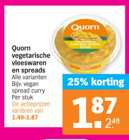 Quorn   vegetarisch folder aanbieding bij  Albert Heijn - details