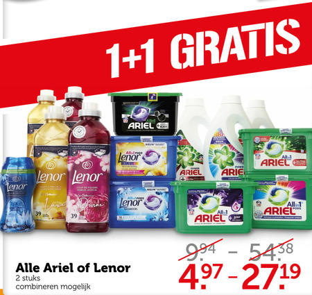 Lenor   wasmiddel folder aanbieding bij  Coop - details