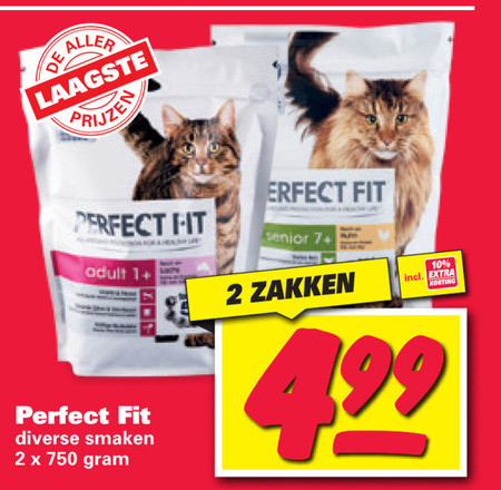 Fit kattenvoer folder aanbieding bij Nettorama - details