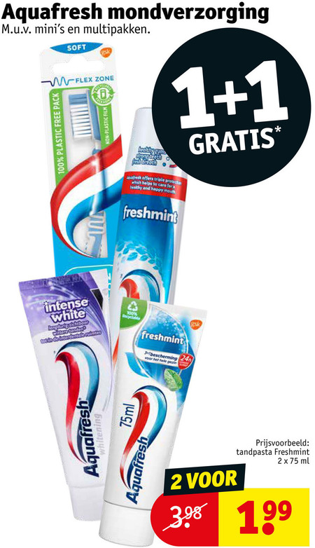 Aquafresh   tandpasta folder aanbieding bij  Kruidvat - details