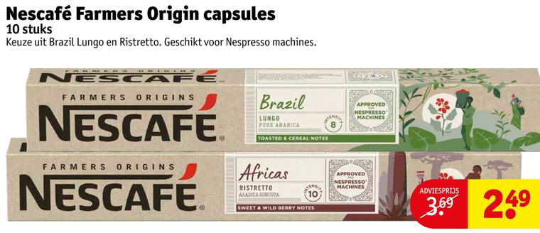 Nescafe   koffiecups folder aanbieding bij  Kruidvat - details