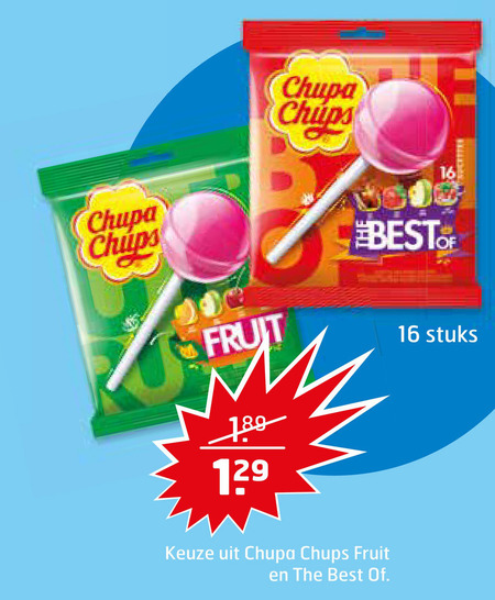 Chupa Chups   lollie folder aanbieding bij  Trekpleister - details