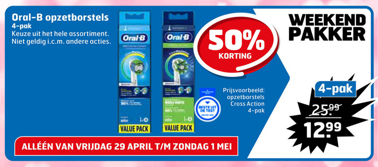 Braun Oral-B   opzetborstel folder aanbieding bij  Trekpleister - details