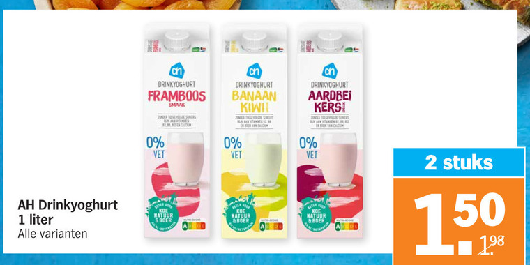 Albert Heijn Huismerk   drinkyoghurt folder aanbieding bij  Albert Heijn - details