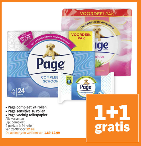 Page   toiletpapier, vochtig toiletpapier folder aanbieding bij  Albert Heijn - details