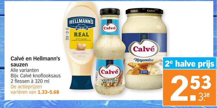 Calve   mayonaise folder aanbieding bij  Albert Heijn - details