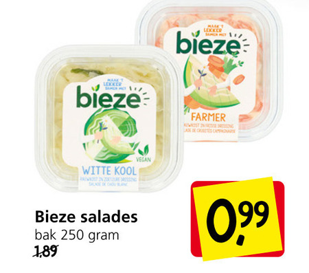 Bieze   salade folder aanbieding bij  Jan Linders - details