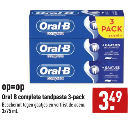 Oral-B   tandpasta folder aanbieding bij  Aldi - details