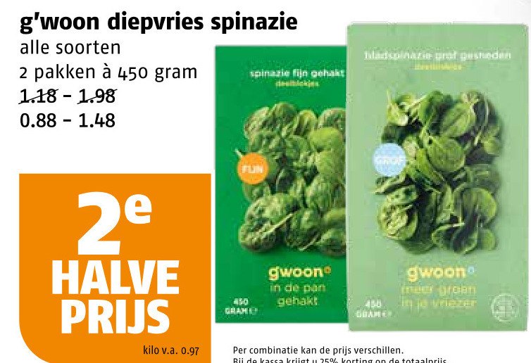 Gwoon   diepvriespizza folder aanbieding bij  Poiesz - details