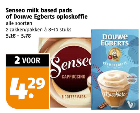 Douwe Egberts Senseo   koffiepad, oploskoffie folder aanbieding bij  Poiesz - details