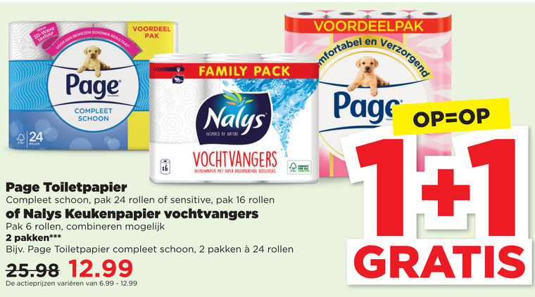 Page   keukenpapier, toiletpapier folder aanbieding bij  Plus - details