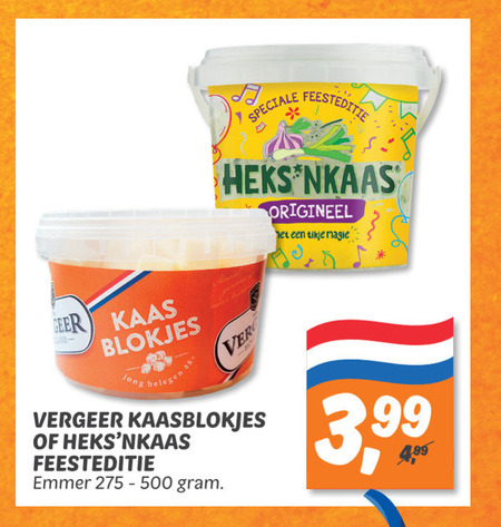 Heksnkaas   roomkaas, kaasblokjes folder aanbieding bij  Dekamarkt - details