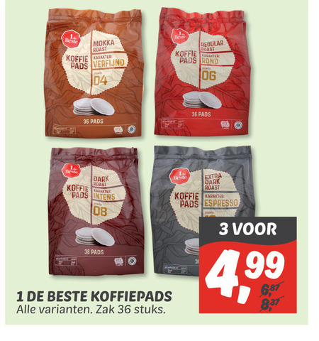 1 De Beste   koffiepad folder aanbieding bij  Dekamarkt - details