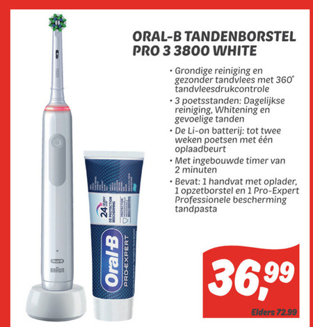 Braun Oral-B   electrische tandenborstel folder aanbieding bij  Dekamarkt - details