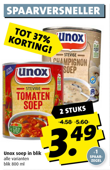 Unox   soep folder aanbieding bij  Boni - details