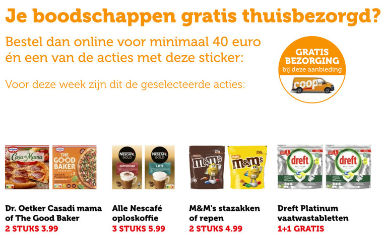 Nescafe   oploskoffie folder aanbieding bij  Coop - details