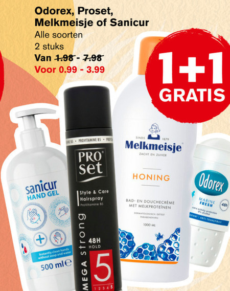 ProSet   deodorant, hairspray folder aanbieding bij  Hoogvliet - details