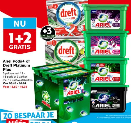 Dreft   wasmiddel, vaatwasmiddel folder aanbieding bij  Hoogvliet - details