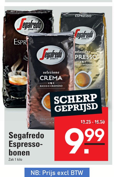 Segafredo   koffiebonen folder aanbieding bij  Sligro - details