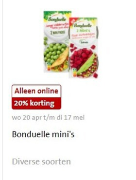 Bonduelle   groenteconserven folder aanbieding bij  Jumbo - details