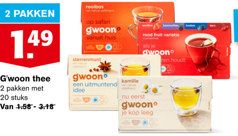 Gwoon   thee folder aanbieding bij  Hoogvliet - details