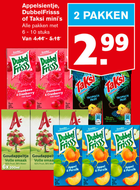 Appelsientje   fruitdrank folder aanbieding bij  Hoogvliet - details