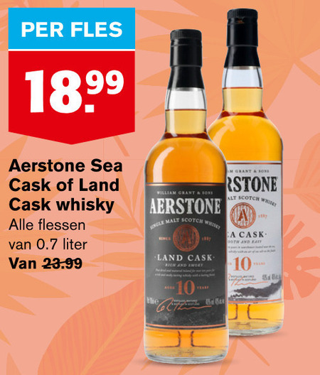 Aerstone   whisky folder aanbieding bij  Hoogvliet - details