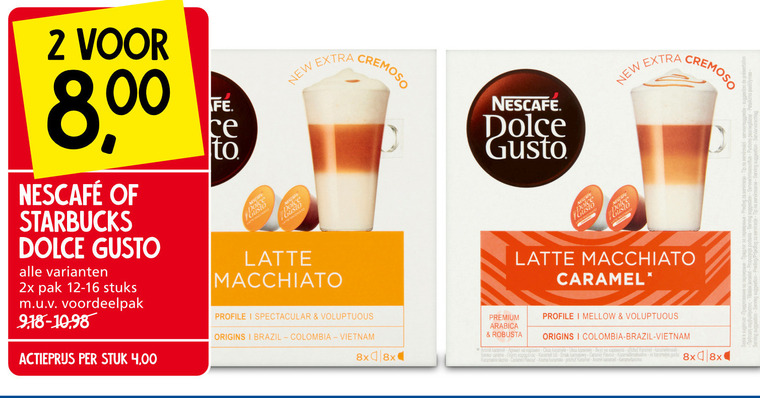 Nescafe   dolce gusto capsules folder aanbieding bij  Jan Linders - details