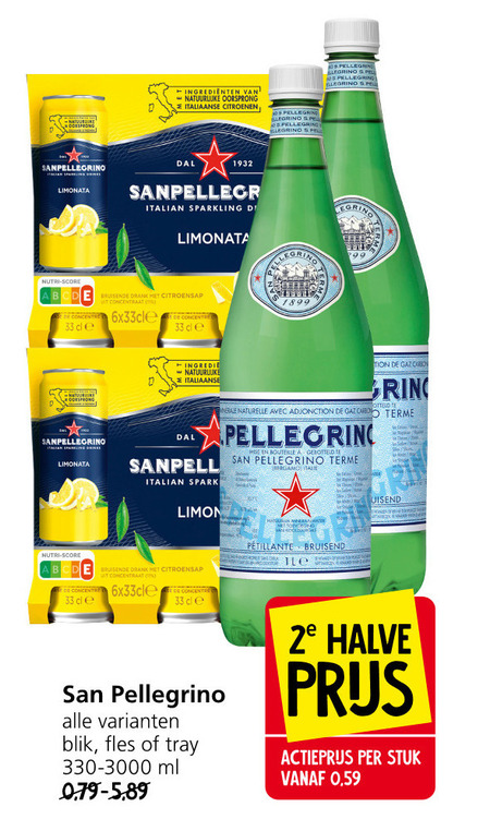 San Pellegrino   frisdrank folder aanbieding bij  Jan Linders - details