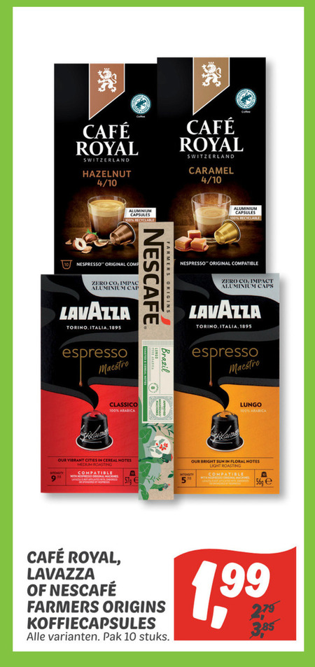 Lavazza   koffiecups folder aanbieding bij  Dekamarkt - details