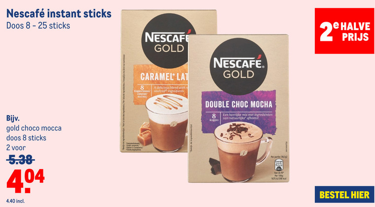 Nescafe   oploskoffie folder aanbieding bij  Makro - details