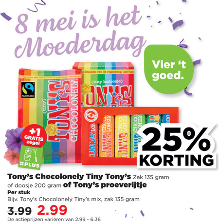 Tony Chocolony   chocolade folder aanbieding bij  Plus - details